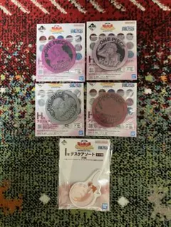 一番くじ ワンピース H賞　アクリルマグネット　4種＋I賞デスクアソートセット