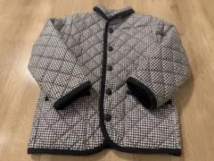 チェック柄キルティングジャケット コート HUSHUSH 110cm