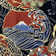 めで鯛　赤　青　黒　和柄　半襟　半衿　ハンドメイド　生地　仕付けしやすい芯付き めで鯛 赤 青 黒 和柄 半襟 半衿 ハンドメイド 生地 仕付けしやすい芯