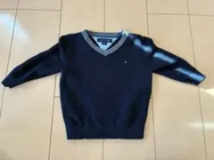 トミーヒルフィガー ネイビー Vネックセーター