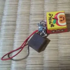 チロルチョコ キーホルダー みつりんご ミニチュア 平成レトロ 根付け