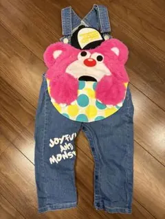 JAM サロペット　くまてん　ピンク　90