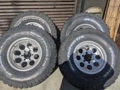 ランクル70 ホイールタイヤ YOKOHAMA GEOLANDAR M/T - メルカリ
