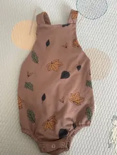 【値下げ】落ち葉柄ロンパース 海外子供服