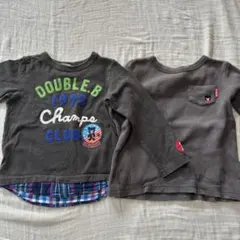 DOUBLE.B 100サイズ 長袖Tシャツ　ドッキング
