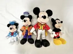 ミッキーマウス ぬいぐるみバッジ4体セット