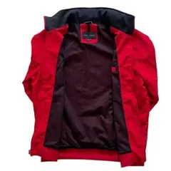 TOMMY HILFIGER トミーフィルフィガー ロゴ入りジャケット 赤