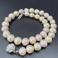 南洋真珠級 ネックレス 大珠 11.2〜13.3 mm 41cm シルバー刻印