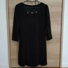 ミッシュマッシュ　黒ワンピースのサムネイル