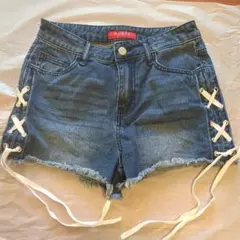 GUESS 深色牛仔短褲