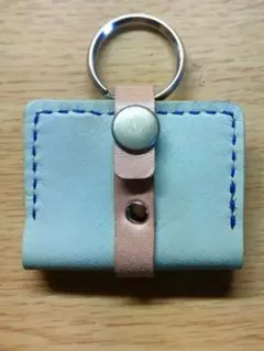 本革リング付きミニ財布