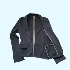 UNIQLOユニクロ ストレッチジャージーテーラードジャケット L 黒 1B