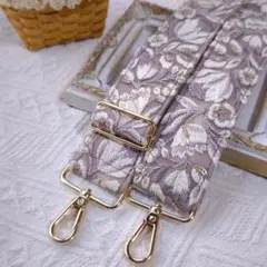 PM327￤ 38mm幅　インド刺繍リボン ショルダーストラップ