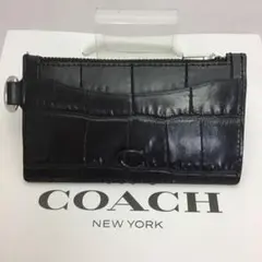 ❣️コーチ　COACH ❣️ ブラック ジップ　カードケース　CW433