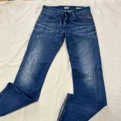 REPLAY 青 デニムパンツ ストレート