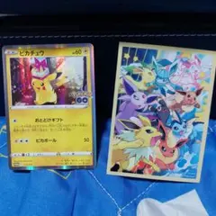 ピカチュウ おとどけギフト ブイズスリーブ入り！