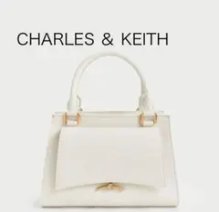 CHARLES & KEITH トートバッグ クリーム Huxley 未使用品 - メルカリ