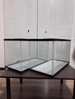 引き取り限定　GEX ガラス水槽 60×30×30 2つセット