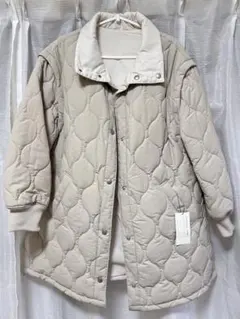 タグ付新品チャオパニックティピー 【マルチウェイ】キルティングリバーシブルコート
