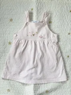 【限定値下げ】familiar ファミリア　ジャンパースカート　ワンピースピンク