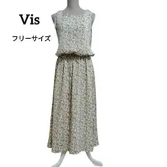 Vis 花柄ワンピース　フリーサイズ
