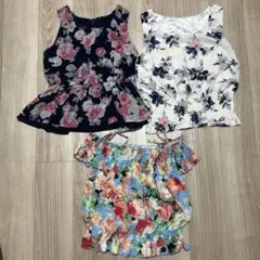 花柄3枚セット　ノースリーブ　INGNIなど