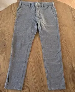 チェック柄スリムフィットパンツ