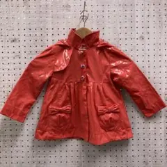 DPAM キッズ女の子 インポート古着 裏地りんご柄 レインコート パーカーのサムネイル