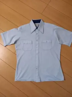 最終お値下げ　レトロシャツ 水色