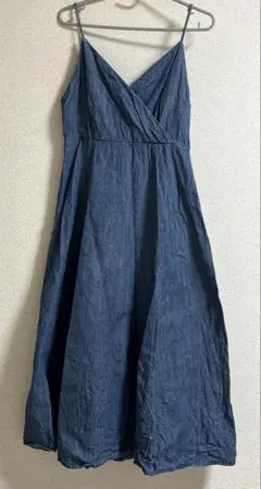デニム　ロングワンピース