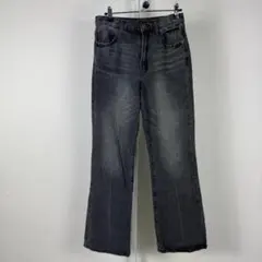GRL フレアデニムパンツ　M ブラック