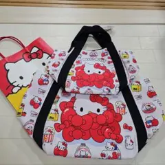 お値下げ　新品未使用　ハローキティ ランチバッグと大型トートバッグ　2点セット