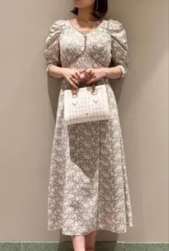 SNIDEL フラワープリント ワンピース