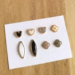 no.166 ハンドメイド レジン ピアス イヤリング