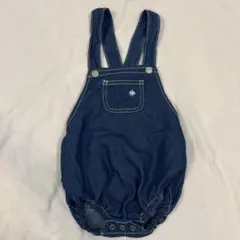ポロ デニム オーバーオールロンパース 70-80