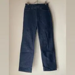 ダークブルー ストレートデニム ハイウエスト