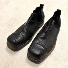 コムデギャルソンオムプリュス パッチワーク　サイドゴアブーツ 　スクエアトゥ