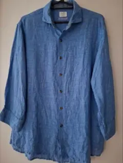 Right On ライトオン バックナンバー 麻シャツ Mサイズ