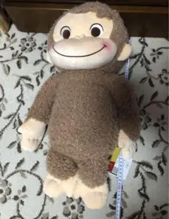おさるのジョージ ぬいぐるみ スーパーラージ 赤いほっぺ 可愛い 新品 もこもこ