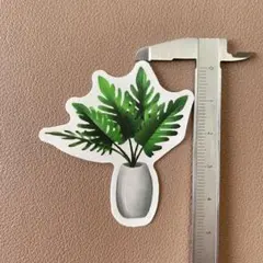 No.591 ガーデニングイラスト 防水ステッカー シール 観葉植物インテリア