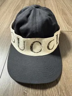 美品 GUCCI グッチ ヘアバンドベースボールキャップ 帽子 ロゴのサムネイル