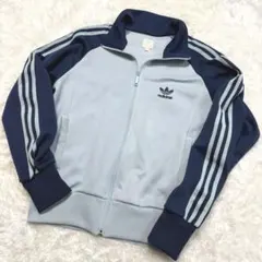 アディダス トラックジャケット トレフォイル 刺繍 ワンポイント 好配色
