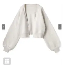 グレイル　ボリュームスリーブショートニットカーディガン[mb1275]