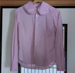 【美品】COMME des GARÇONS ピンク 長袖シャツ XS