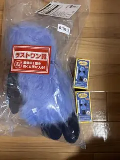 パペットスンスン 1番くじ【ラストワン賞】おっきなふわふわぬいぐるみ　他2点