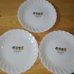 ヤマザキ春のパン祭り 白いお皿 スノーレッツ 3枚