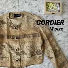 CORDIER☆レディース　羽織　長袖　絹　麻　綿　総柄　ジャケット　長袖のサムネイル