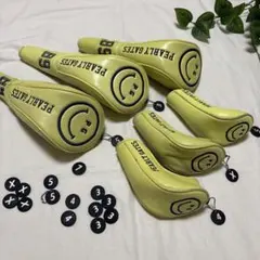 PEARLY GATES ヘッドカバー 6個セット イエロー