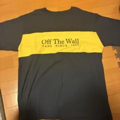 VANS Off The Wall Tシャツ Lサイズ ネイビー/イエロー