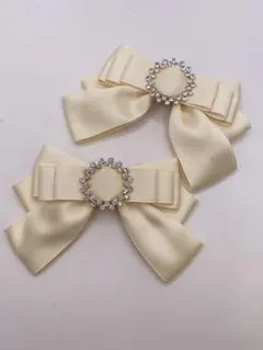 ROJITA リングビジューへアクリップ2個SET